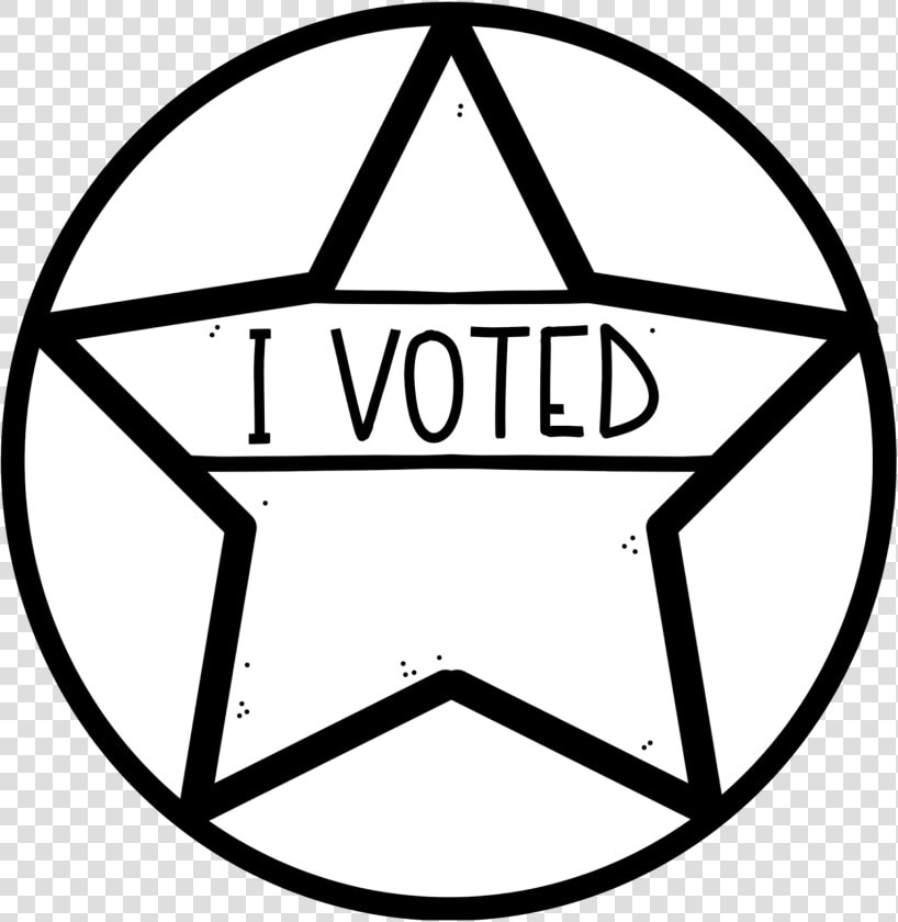 Are You Ready To Vote Here S A Button You Could Use   Voted Clipart Black And White  HD Png DownloadTransparent PNG