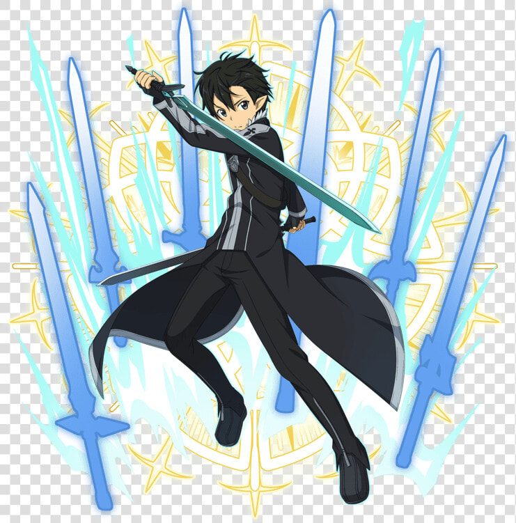 Transparent Animated Sword Png   Sword Art Online Memory Defrag Black Master Swordsman  Png DownloadTransparent PNG