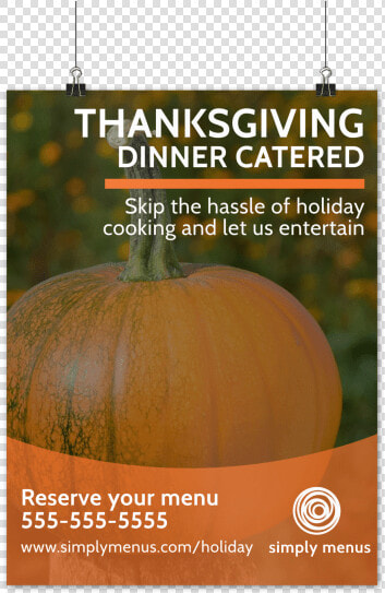 Thanksgiving Catered Dinner Poster Template Preview   Slim Spa Gold  HD Png DownloadTransparent PNG