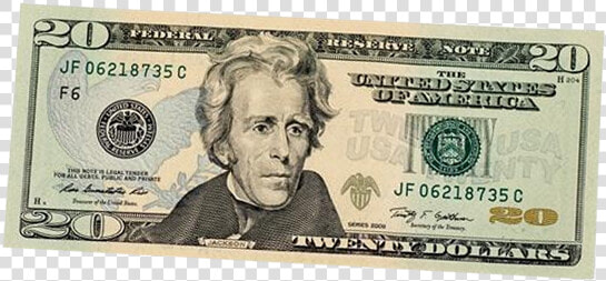 United States Twenty Dollar Bill Banknote United States   Symbols For Andrew Jackson  HD Png DownloadTransparent PNG