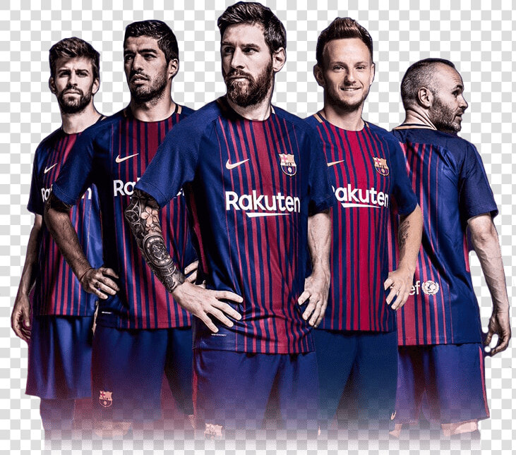 Lionel Messi Fc Barcelona Soccer Home Jersey   2018 Fc Barcelona Wallpaper Hd  HD Png DownloadTransparent PNG