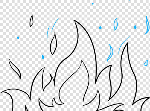 How To Draw Flames And Smoke   Simple Drawings Of Flames  HD Png DownloadTransparent PNG