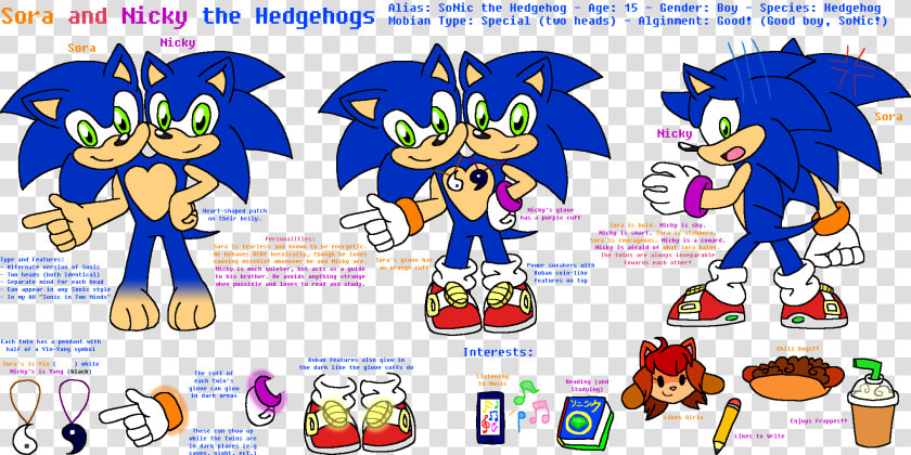 Sora And Nicky Reference Sheet  HD Png DownloadTransparent PNG