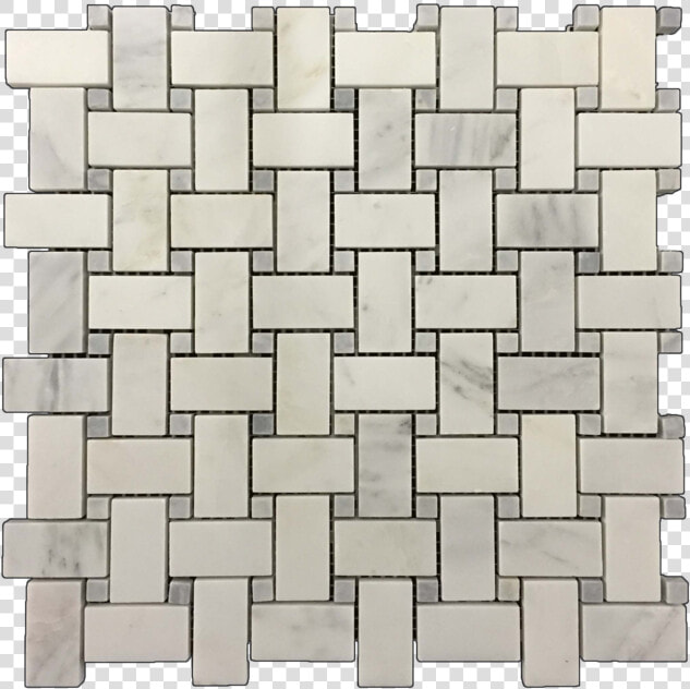 Pearl White Basketweave With Pacific Gray Dot Mosaic   Elon Pearl White Basketweave Pacific Gray Bathroom  HD Png DownloadTransparent PNG