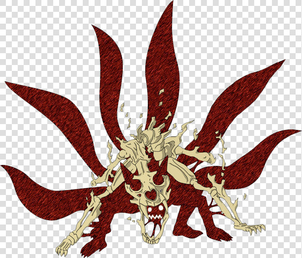  kurama  naruto  kyuubi  ninetails  sasuke  obito  bijuu   Naruto 6 Tails Mode  HD Png DownloadTransparent PNG