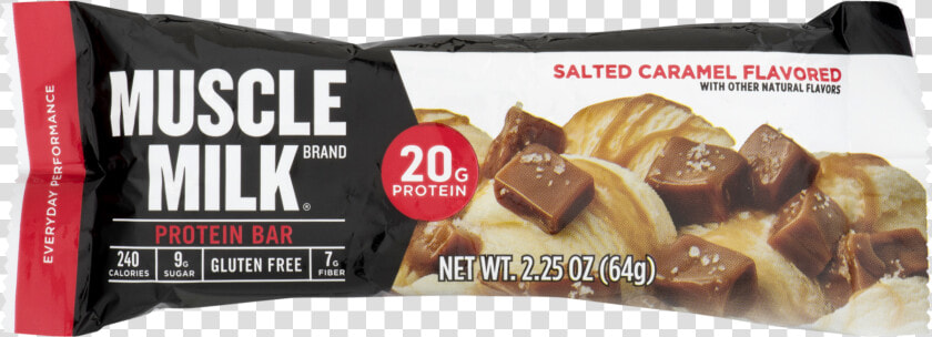 Muscle Milk® Salted Caramel Flavored Protein Bar     Chocolate Bar  HD Png DownloadTransparent PNG