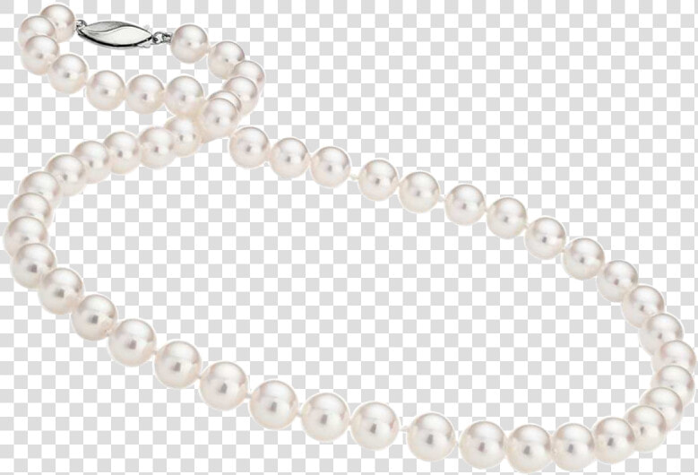 Pearl Necklace With Silver Hook   Colier Perle De Cultura  HD Png DownloadTransparent PNG