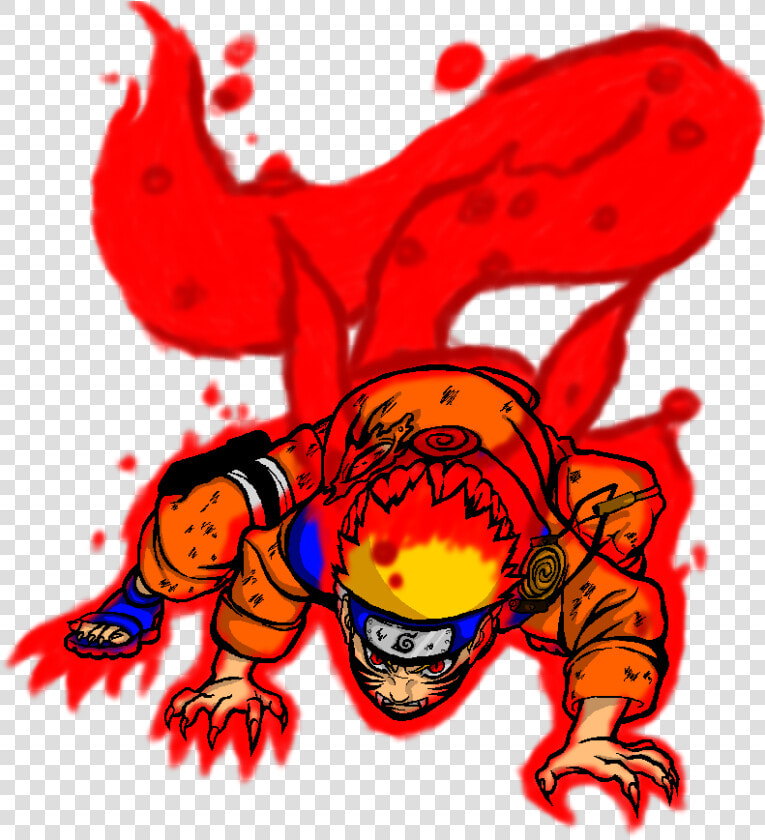 Tailed Stage With   Naruto Drawing Nine Tails  HD Png DownloadTransparent PNG