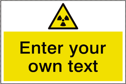 Radioactive Material Custom Safety Sticker   Construction Site Hazard Signs  HD Png DownloadTransparent PNG