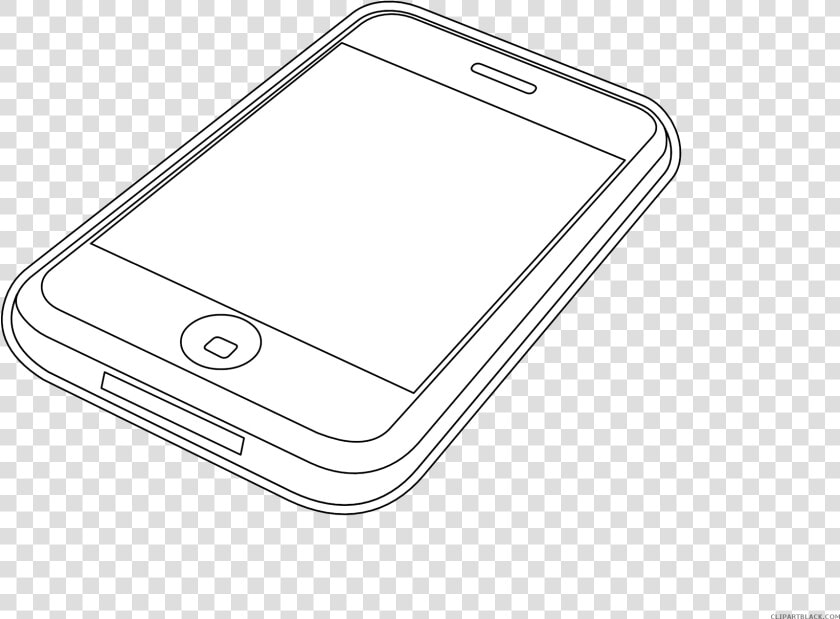 Iphone Clipart Iphone Outline   Smartphone  HD Png DownloadTransparent PNG