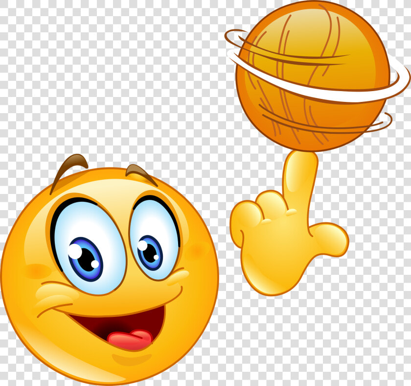 Basketball Player Emoji 52 Decal   Basketball Smiley Face  HD Png DownloadTransparent PNG