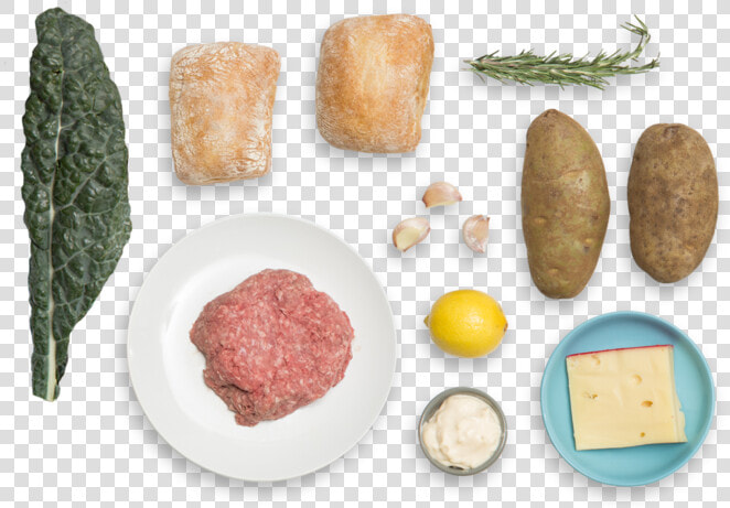 Trattoria Style Cheeseburgers With Crispy Rosemary   Patty  HD Png DownloadTransparent PNG