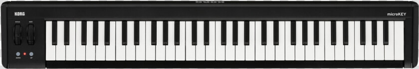 Korg Microkey61 Mk2   Compact 61 Key Midi Keyboard  HD Png DownloadTransparent PNG