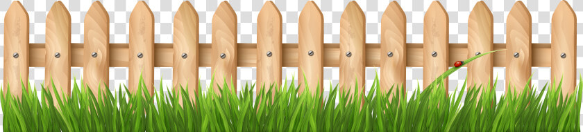 Fence With Grass Transparent Png Clipart   Wooden Fence Vector Png  Png DownloadTransparent PNG