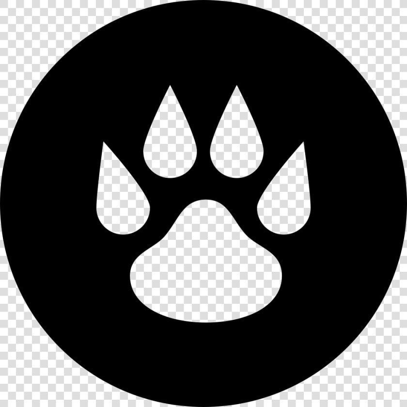 Pawprint   Logo Black And White Png  Transparent PngTransparent PNG