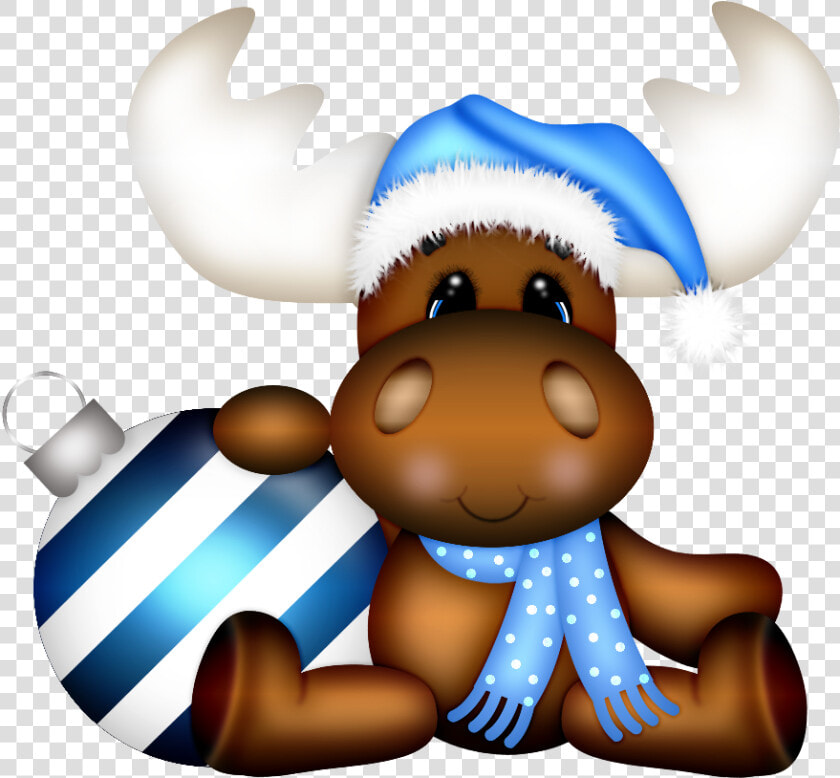 Moose Clipart Holiday   Christmas Clip Art Moose  HD Png DownloadTransparent PNG