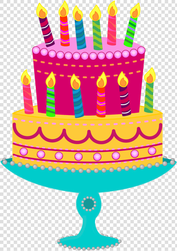 Free Clipart Birthday Cake With Candles   Birthday Clipart  HD Png DownloadTransparent PNG