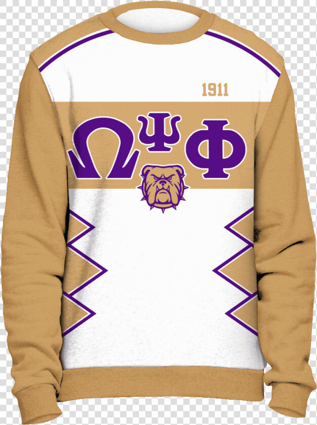 Omega Psi Phi Initials And Year Gold Sweatshirt   Omega Psi Phi Sweater  HD Png DownloadTransparent PNG