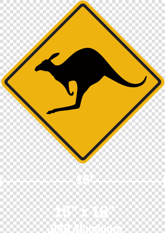 Kangaroo Sign Clipart Kangaroo Signage Traffic Sign   Kangaroo Street Sign  HD Png DownloadTransparent PNG