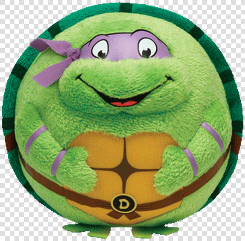 Ty Beanie Ballz Teenage Mutant Ninja Turtles Donatello   Tartaruge Di Peluche Rotonde  HD Png DownloadTransparent PNG