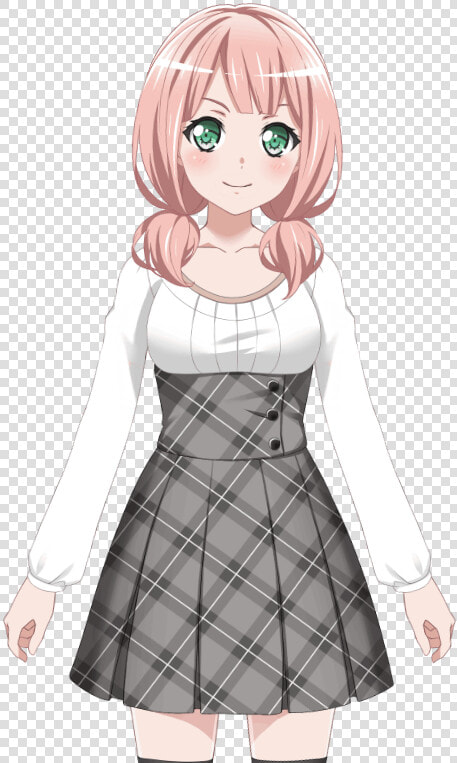 Female Student Checkered Skirt Cartoon Png   Himari Uehara  Transparent PngTransparent PNG