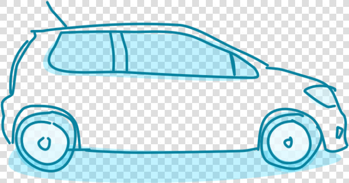 A Drawing Of A Generic Four Seat Car   City Car  HD Png DownloadTransparent PNG