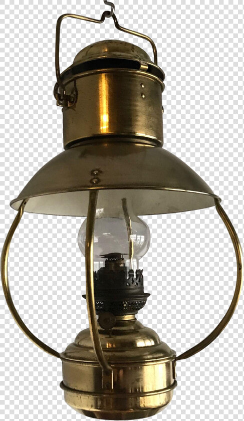 Antique Hand Forged Brass Hanging Oil Lamp From Europeantiqueshop  HD Png DownloadTransparent PNG