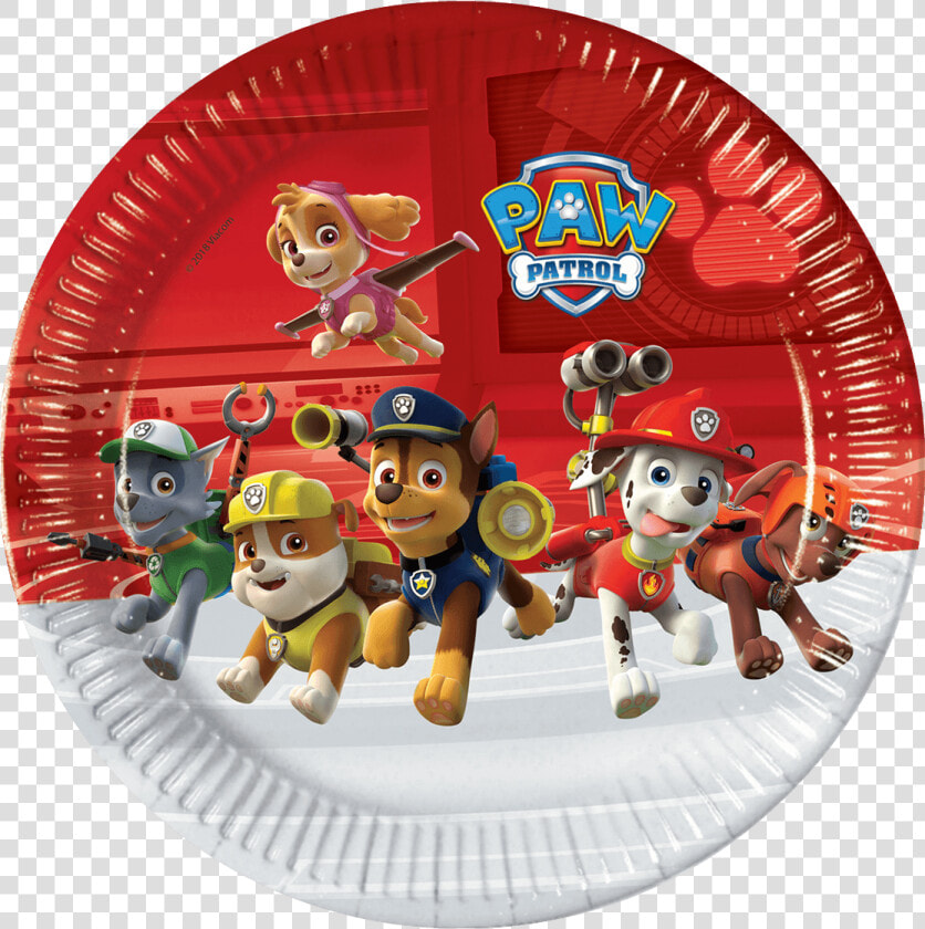 Paw Patrol Paper Plates   Procos Paw Patrol Paper Plates  HD Png DownloadTransparent PNG