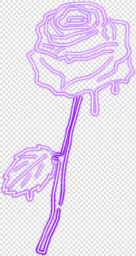  purple  lilac  kawaii  tumblr  rose  dripping  pasrel   Neon Purple Rose Tumblr Draw Png  Transparent PngTransparent PNG