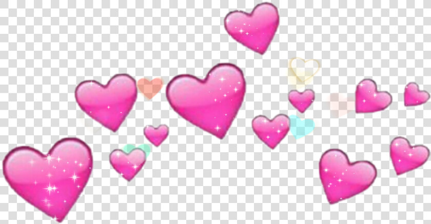  cute  heart  love  pink  colorful  wallpaper  splash   Transparent Background Iphone Hearts  HD Png DownloadTransparent PNG