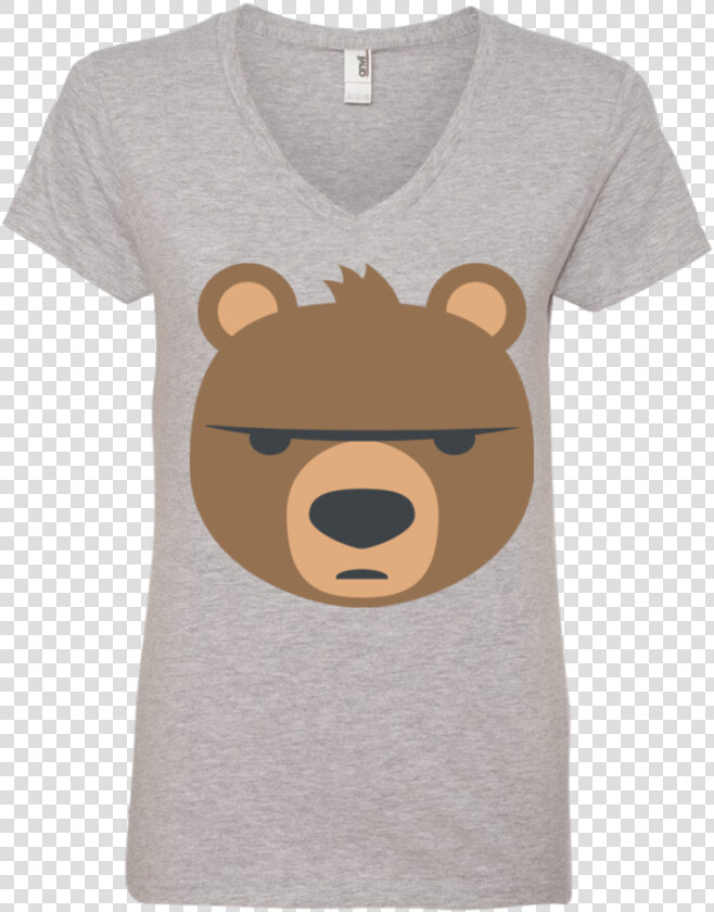 Big Bear Emoji Ladies   Fan Shirts For Volleyball  HD Png DownloadTransparent PNG