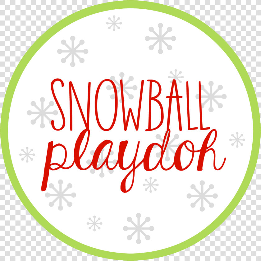 Snowball Playdoh Printable   Circle  HD Png DownloadTransparent PNG