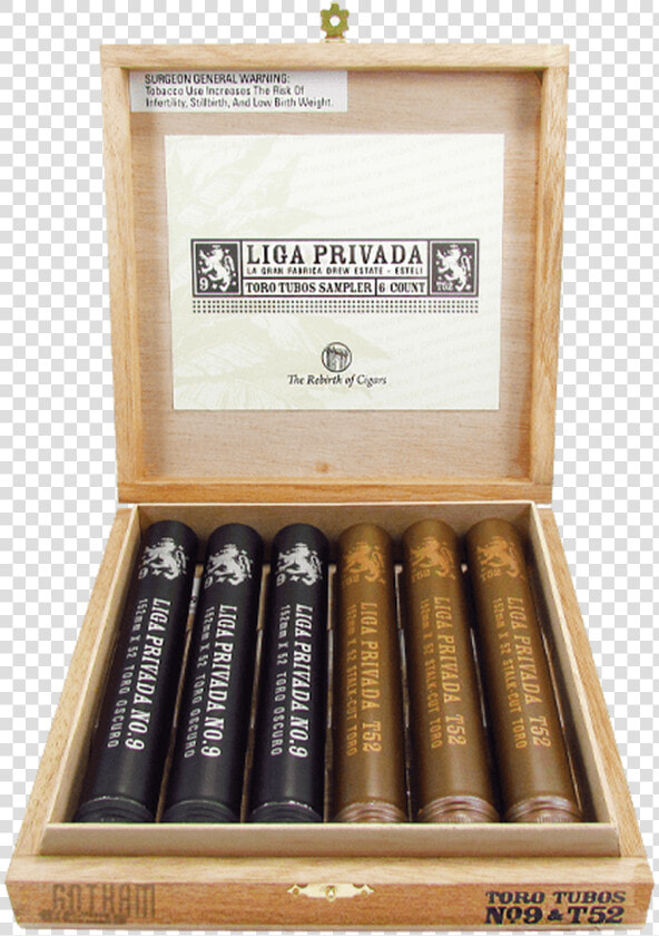 Liga Privada Toro Tubos Sampler Open Box   Bullet  HD Png DownloadTransparent PNG