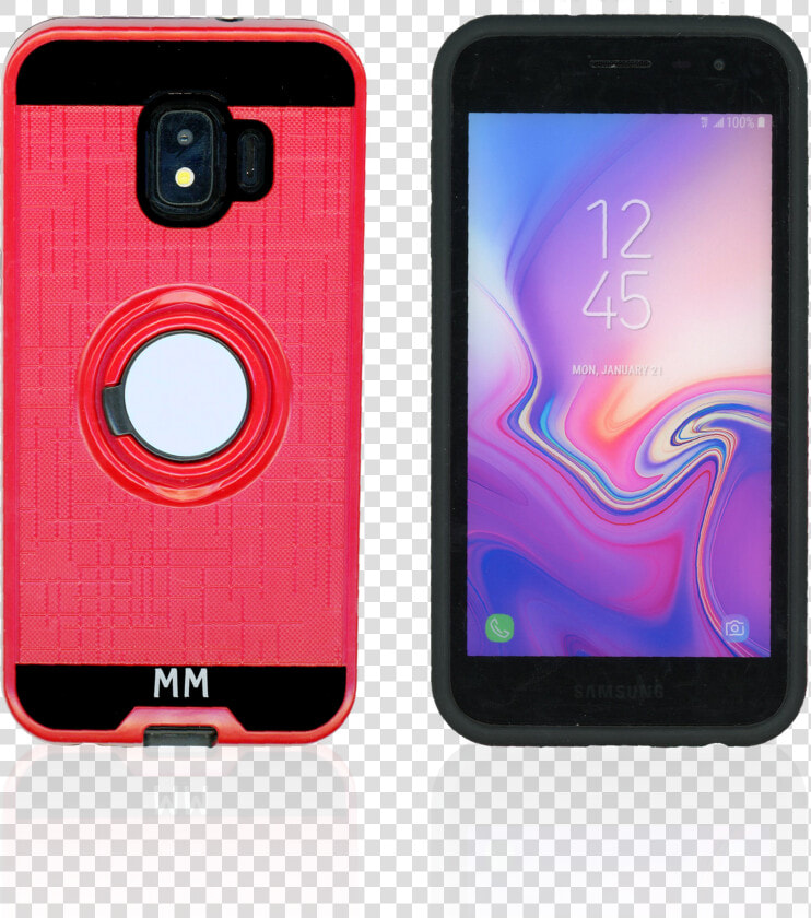 Samsung Galaxy J2 Core j2 Pure Mm Ring Stand Case Red  HD Png DownloadTransparent PNG