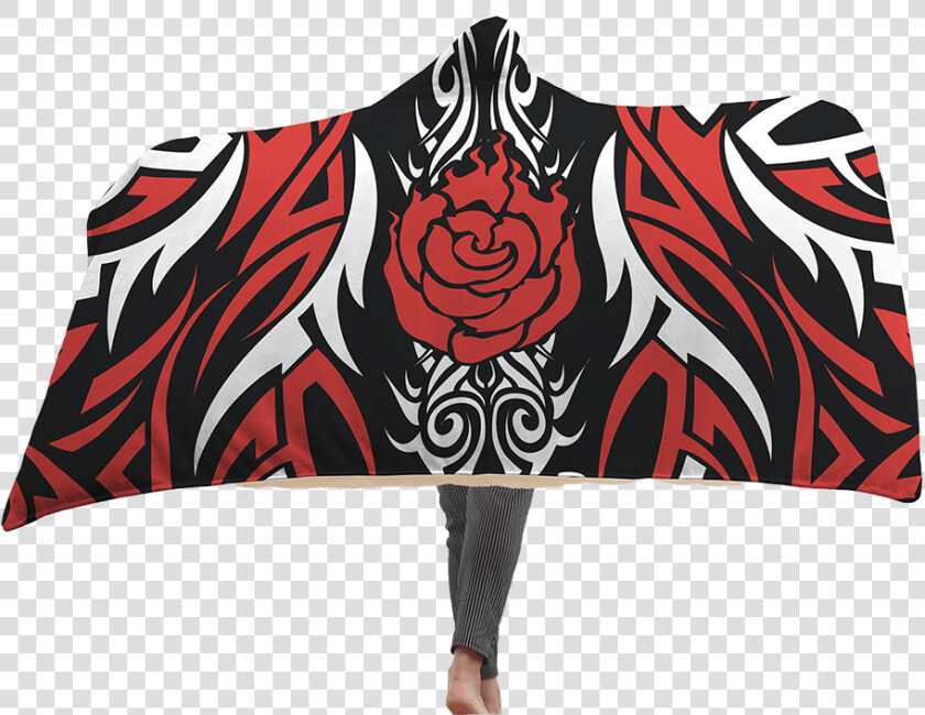 Rwby Ruby Rose Symbol Hooded Blanket   Ruby Rose  HD Png DownloadTransparent PNG