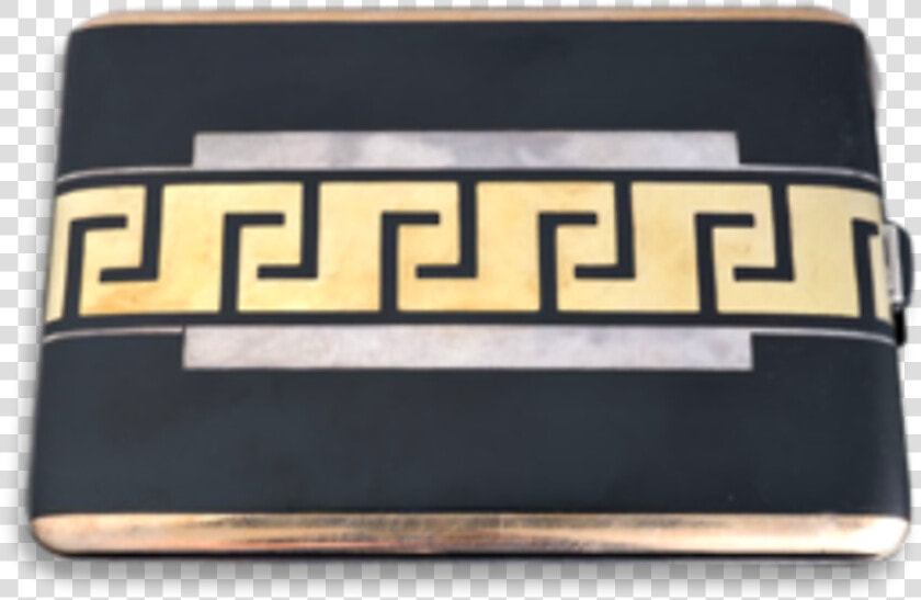 Art Deco Gold And Enamel Cigarette Case   Art Deco Cigarette Case  HD Png DownloadTransparent PNG