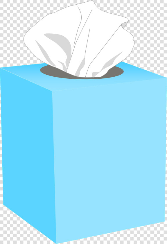 Box turquoise carton   Blue Box Of Tissue  HD Png DownloadTransparent PNG