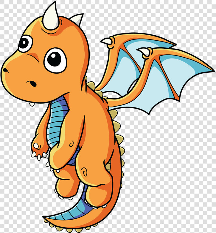 Free Cartoon Baby Dragon Transparent Image Clipart   Dragon Cartoon Transparent Background  HD Png DownloadTransparent PNG