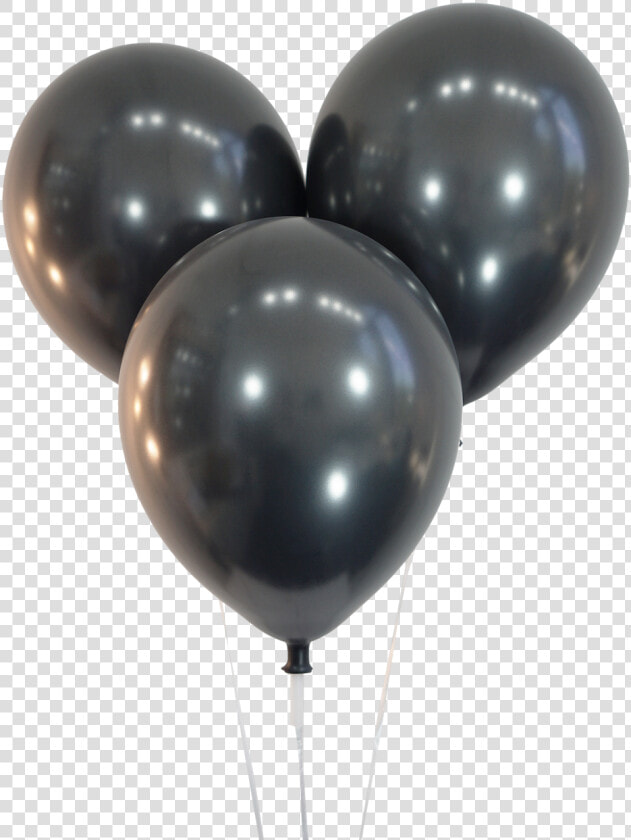 Metallic Black Balloons   Black Metallic Balloons Png  Transparent PngTransparent PNG