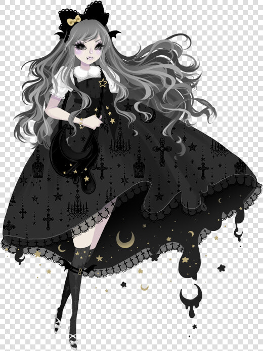 Art Lolita Commission Lolita Fashion Lolita Fashion   Anime Girl Lolita Gothic  HD Png DownloadTransparent PNG