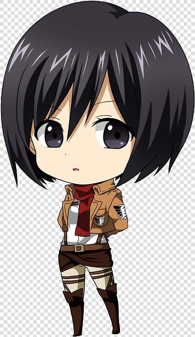 Shingeki No Kyojin Mikasa Chibi  HD Png DownloadTransparent PNG