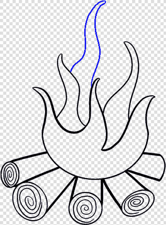 Clip Art How To Draw A   Draw A Fire  HD Png DownloadTransparent PNG