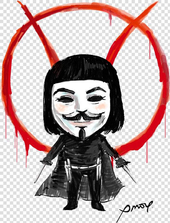 V For Vendetta Transparent Png   V For Vendetta Cartoon  Png DownloadTransparent PNG