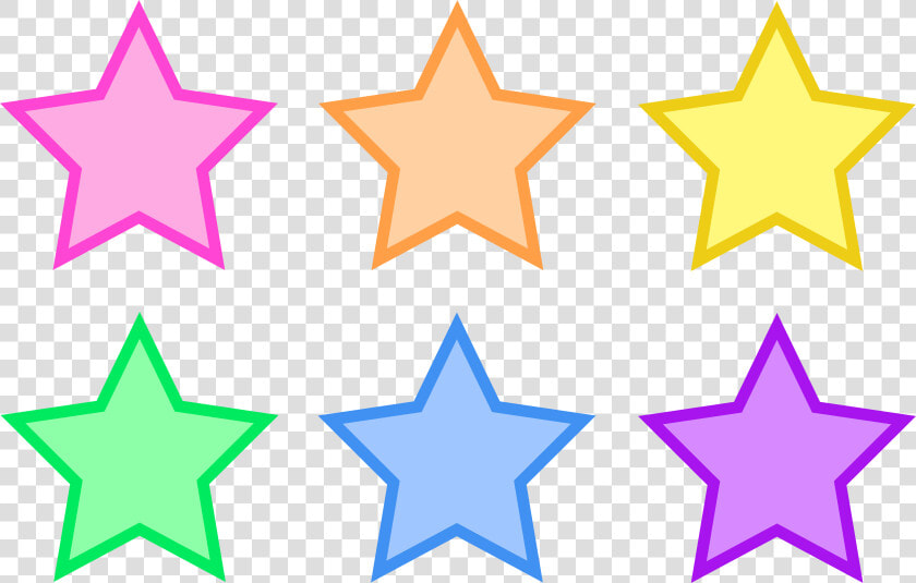 Animated Star Clip Art   Colorful Stars Clipart  HD Png DownloadTransparent PNG