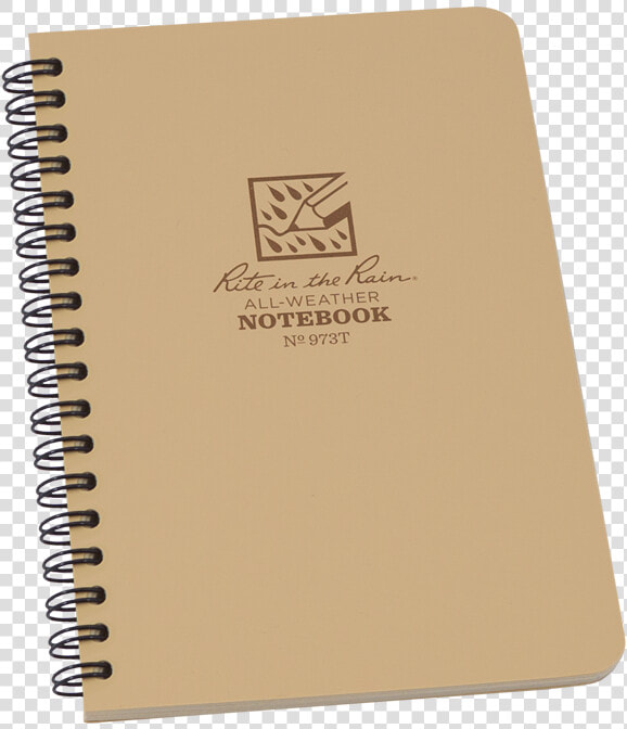 Rite In The Rain Maxi Side Spiral Tan   Spiral Notebook  HD Png DownloadTransparent PNG