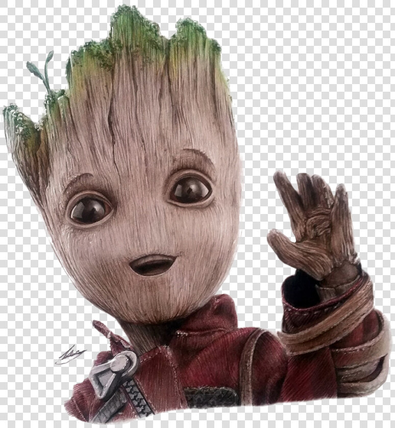 Baby Groot Png Free Image   Realistic Baby Groot Drawing  Transparent PngTransparent PNG