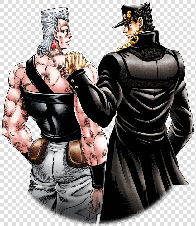 Unit Jotaro Kujo And Jean Pierre Polnareff   Jean Pierre Polnareff And Jotaro  HD Png DownloadTransparent PNG