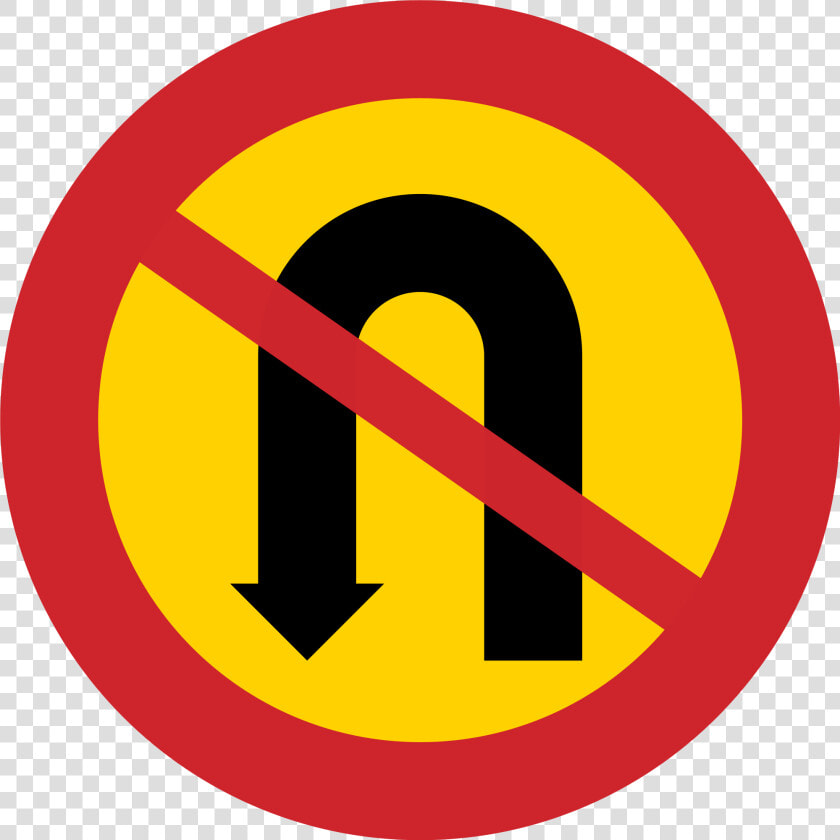 Traffic Signs Circle Yellow Icon Png Clipart   Png   No U Turn Signs  Transparent PngTransparent PNG