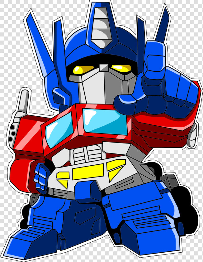 Goddessmechanic 338 42 Optimus Prime Chibi By Kayraitzayana   Cartoon Transformer Optimus Prime  HD Png DownloadTransparent PNG