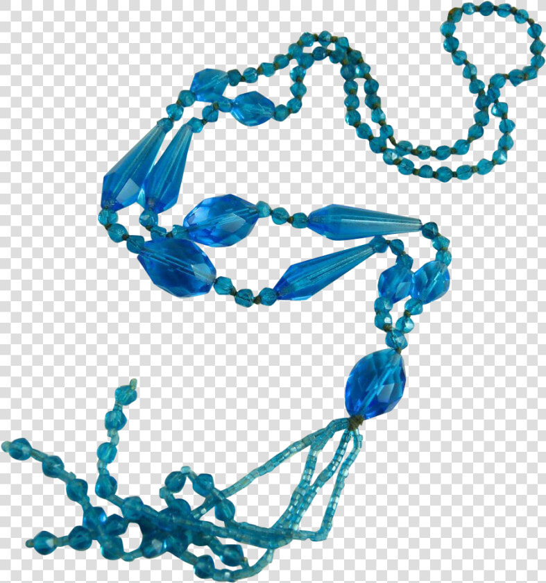 Vintage Glass Bead Flapper Necklace With Tassel Clipart  HD Png DownloadTransparent PNG